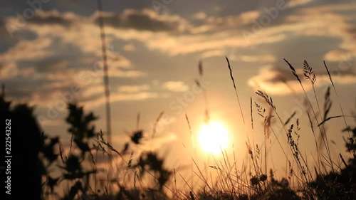 Time lapse of sunset and moving sun in Pyrenees, Aude in the south of France
