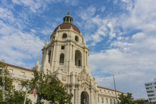 Afternoon view of the beautiful Pasadena City Hall