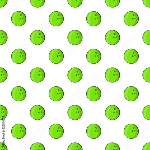 Bowling ball pattern. Cartoon illustration of bowling ball vector pattern for web