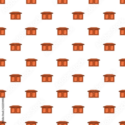 Table for living room pattern. Cartoon illustration of table for living room vector pattern for web