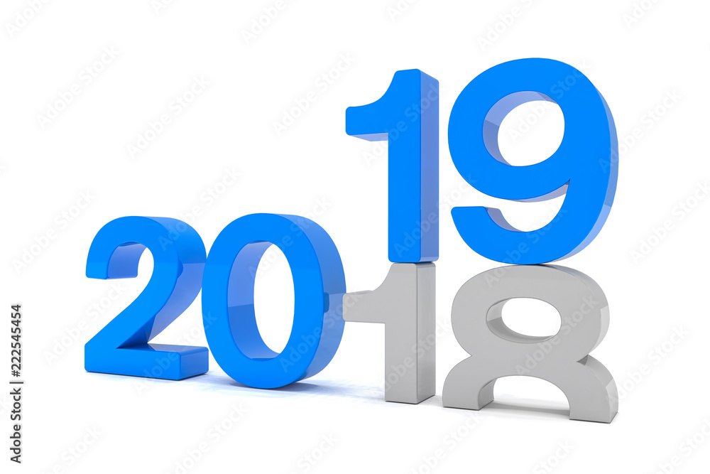 2018 - 2019 - Silvester, Neujahr, Countdown, Jahreszahlen 2018 - 2019 - Silvester, Neujahr, Countdown, Jahreszahlen