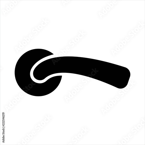 door handle icon. isolated object