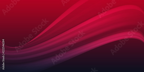 Multi color wave background on dark gradient, abstract blue bg