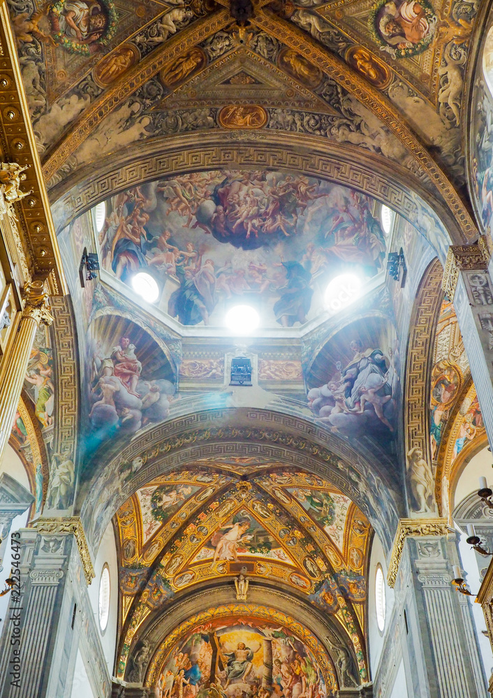 frescoes in the church