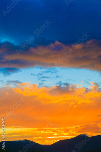 Sunset over Mt. Mansfield, VT, USA © Don Landwehrle
