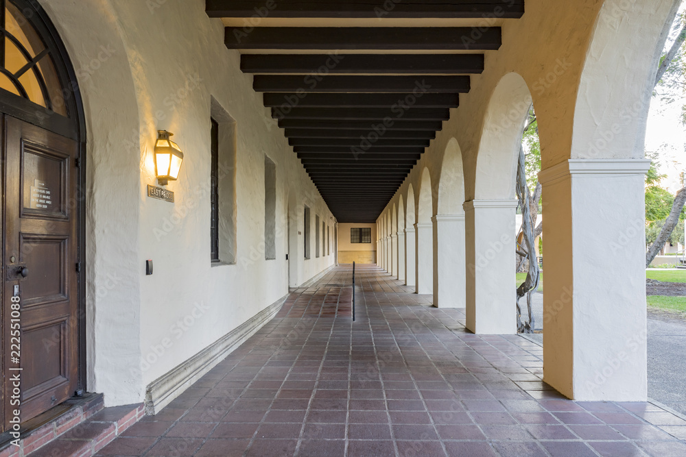 Exterior view of a beautiful building in Caltech
