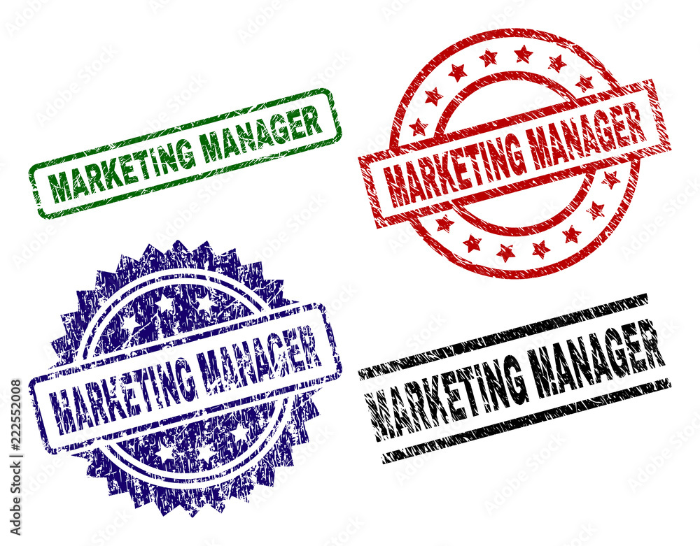 MARKETING MANAGER seal prints with damaged surface. Black, green,red,blue vector rubber prints of MARKETING MANAGER caption with corroded surface. Rubber seals with round, rectangle, medallion shapes. MARKETING MANAGER seal prints with damaged surface. Black, green,red,blue vector rubber prints of MARKETING MANAGER caption with corroded surface. Rubber seals with round, rectangle, medallion shapes.