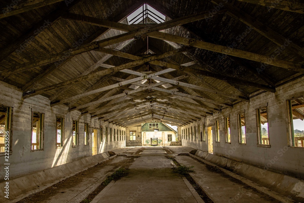 abandoned dairy barn 