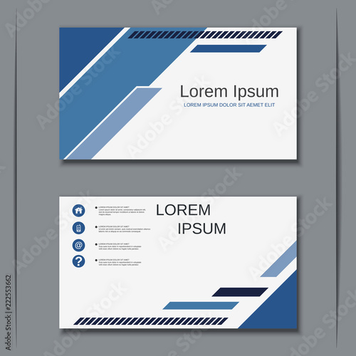 Modern business visiting card vector design template