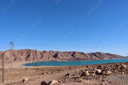 モロッコ, morocco, 人造湖,blue lake