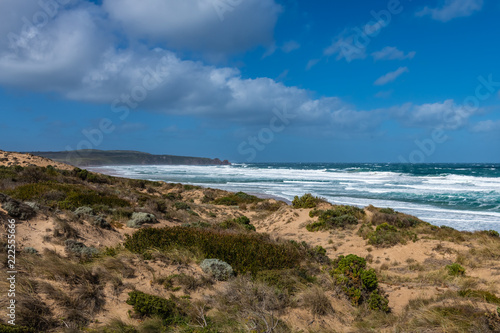 Phillip Island coastline with breaking surf