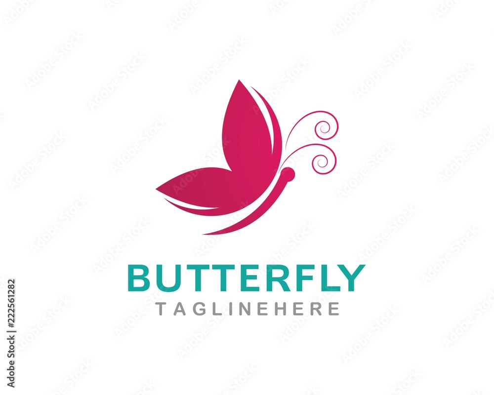 Obraz premium Butterfly Logo Template