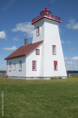 Wood Islands Lighthouse on the Southeastern shore of Prince Edward Island