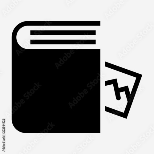 Glyph photo album pixel perfect vector icon