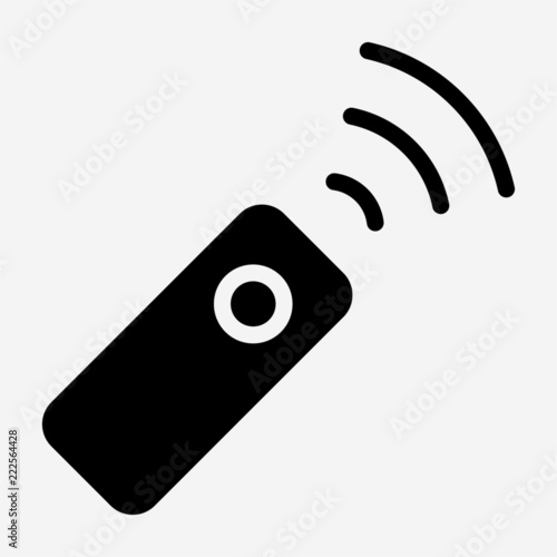 Glyph remote control unit pixel perfect vector icon