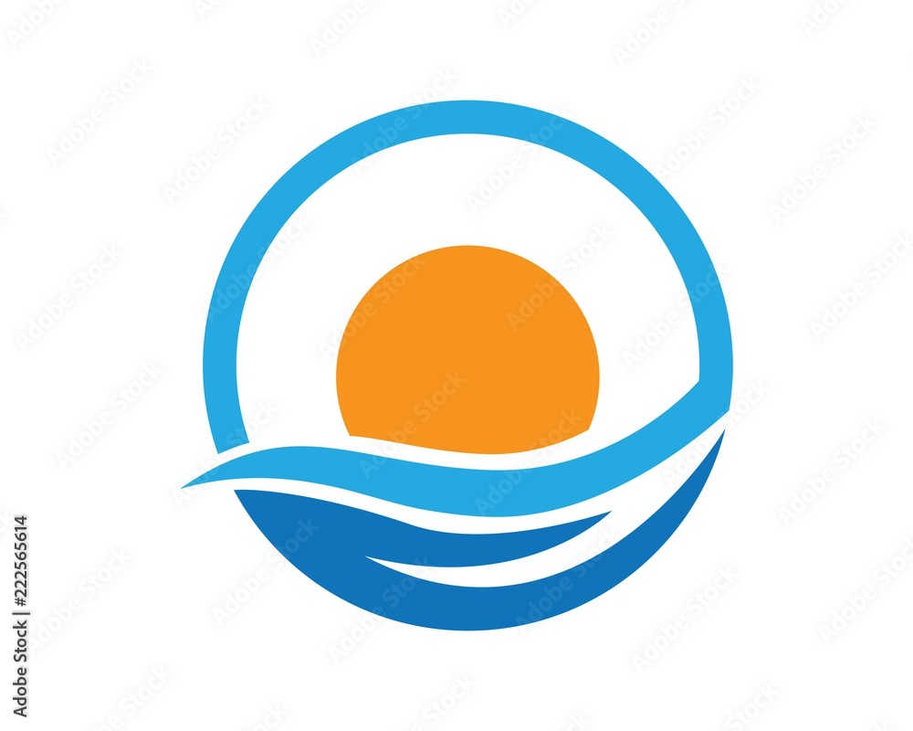 sunset logo template sunset logo template