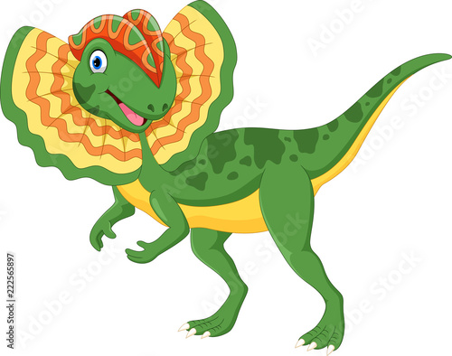 Cute dolophosaurus cartoon