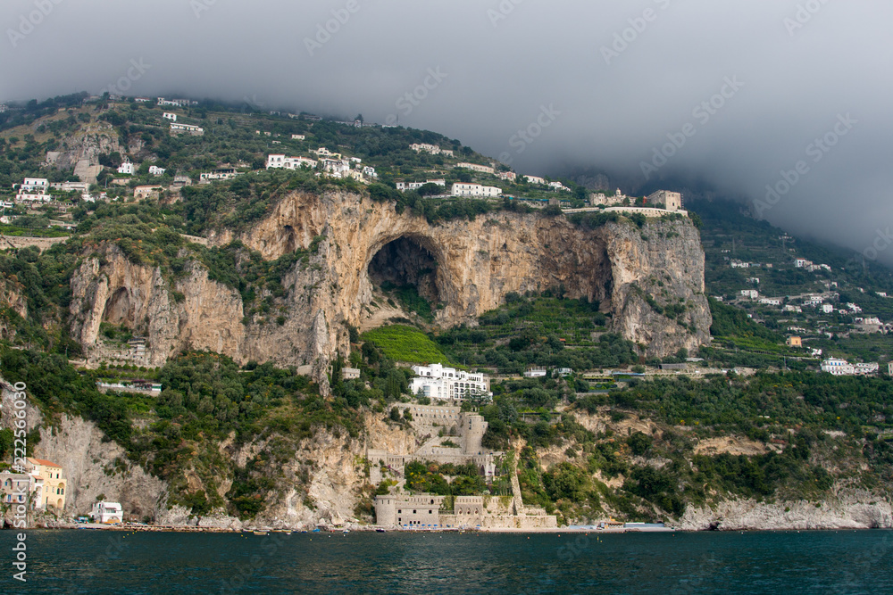 Amalfi coast seen from the sea