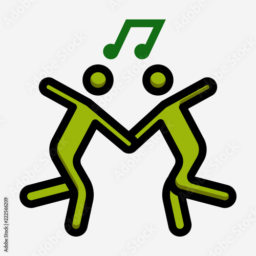 Coloured outline musical film pixel perfect vector icon