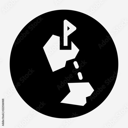 Glyph adventure film pixel perfect vector icon