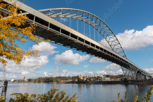 Картината върху платно Fremont Bridge, Portland Oregon, in September