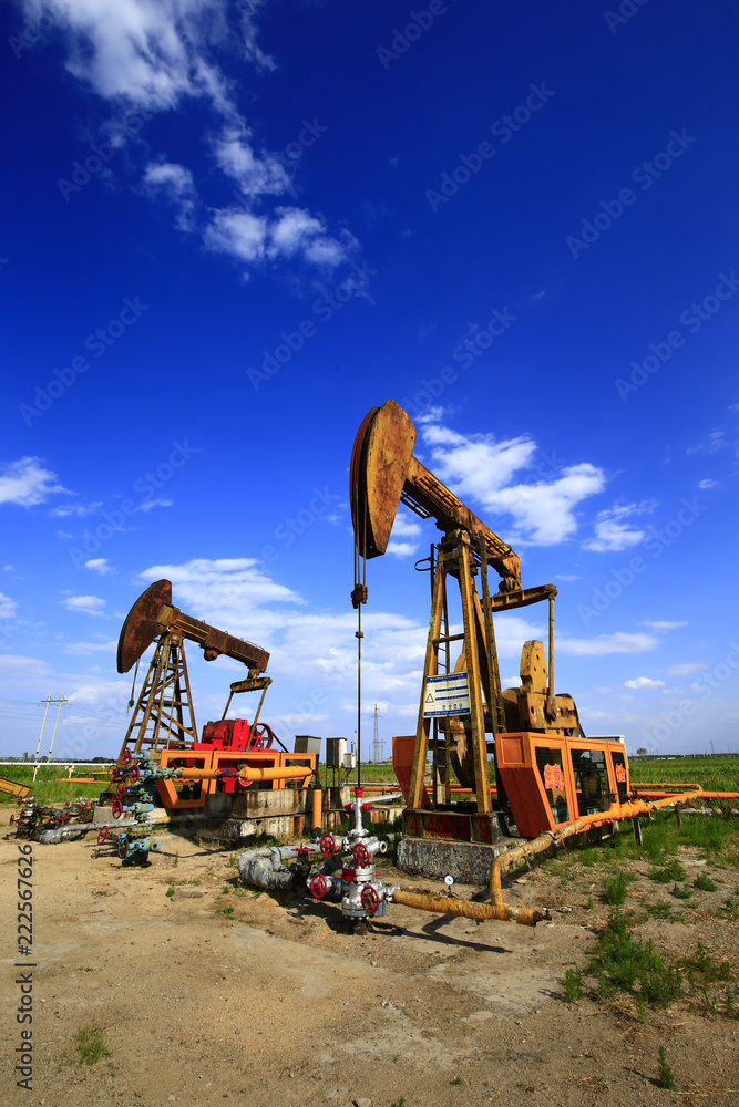 The oil pump, industrial equipment The oil pump, industrial equipment