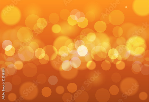 Abstract orange bokeh background. Abstract gold bokeh background.