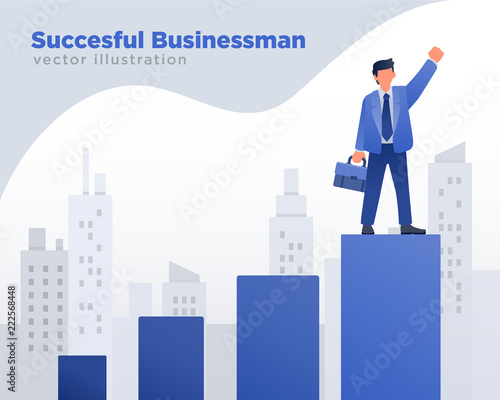 Successful Businessman Illustration