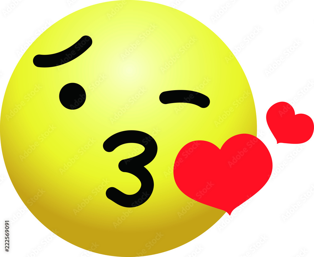 Fototapeta premium Cute emoticon icon