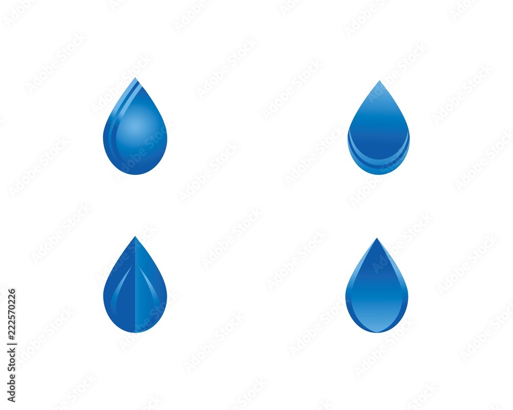water drop Logo Template vector illustration design water drop Logo Template vector illustration design
