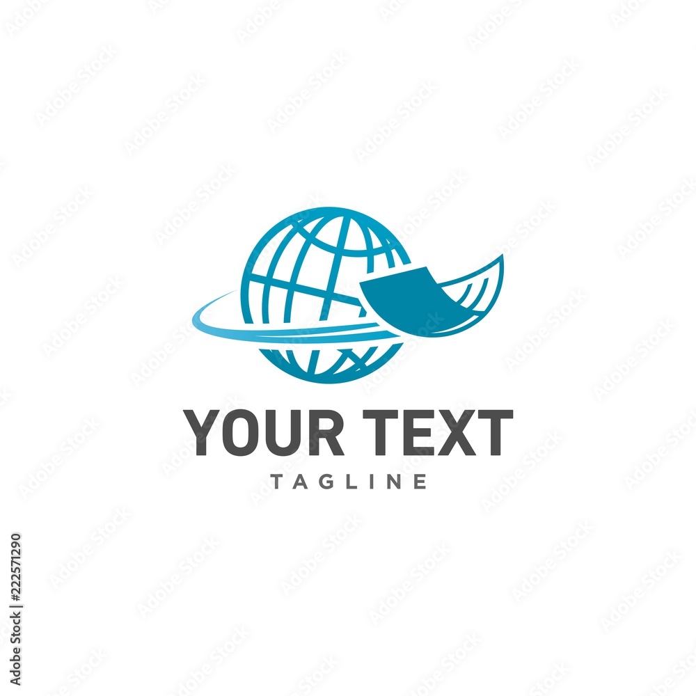 Obraz premium World Book Logo design vector illustration