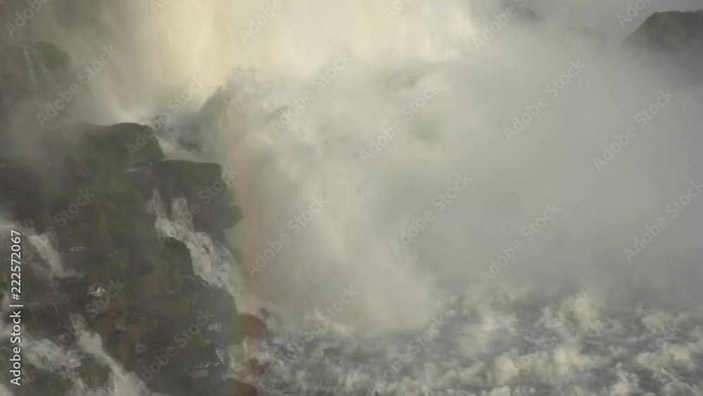 Iguazu Falls in Argentina - Brasil Border is one of the Natural Seven Wonders of the World and an UNESCO World Heritage Site Iguazu Falls in Argentina - Brasil Border is one of the Natural Seven Wonders of the World and an UNESCO World Heritage Site