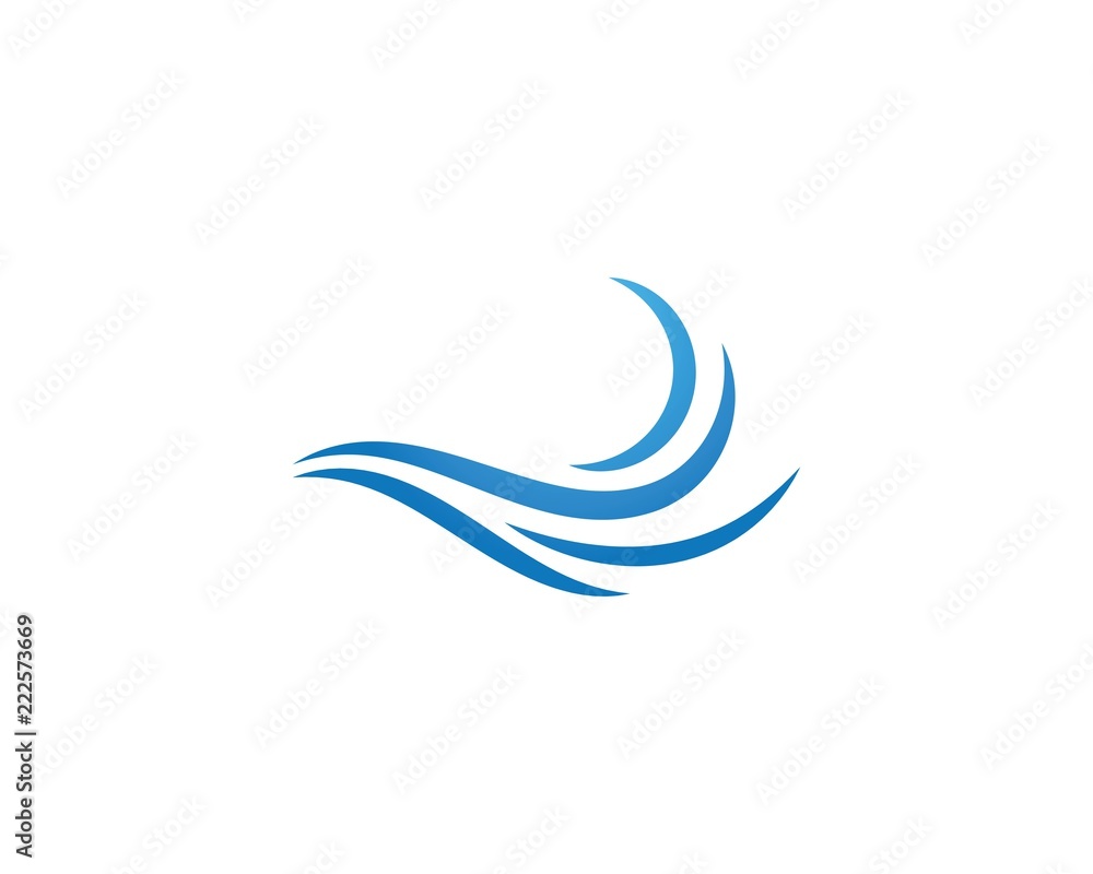 Water Wave symbol and icon Logo Template Water Wave symbol and icon Logo Template