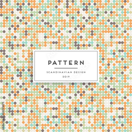 Scandinavian seamless pattern. Fabric print design