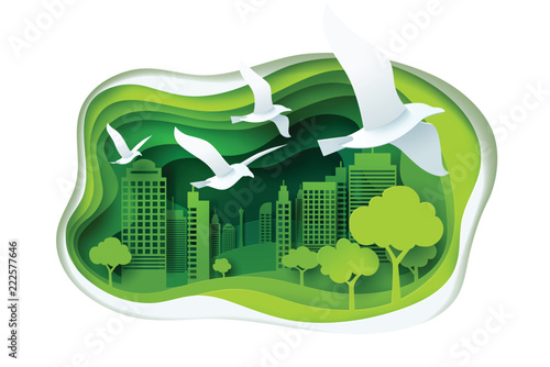 Paper art of ecology