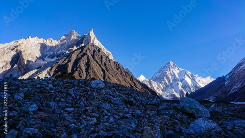K2 the second highest mountain in the world. Karakorum Range Pakistan photo