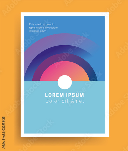 Vector brochure cover template