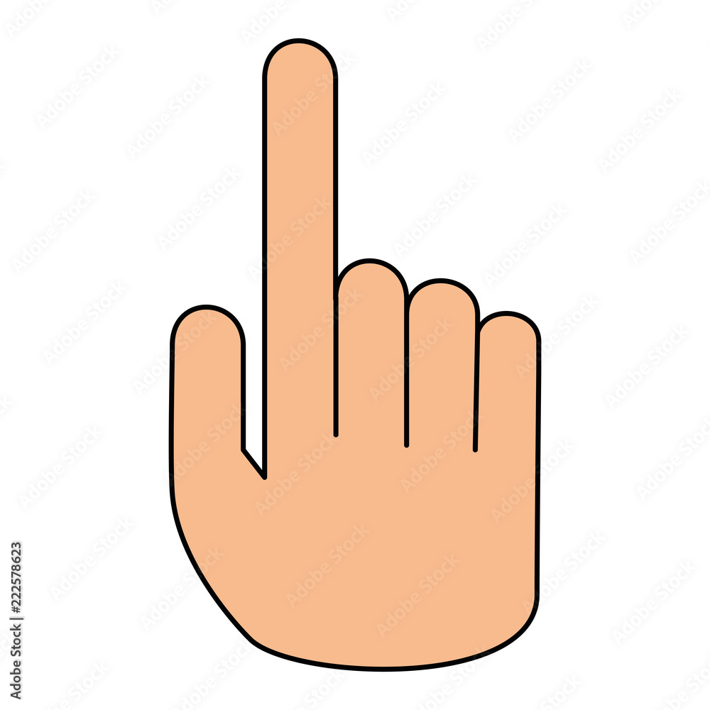 hand human index isolated icon hand human index isolated icon