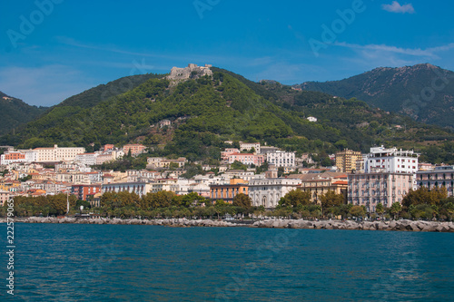 Veduta panoramica di Salerno sul mar Tirreno