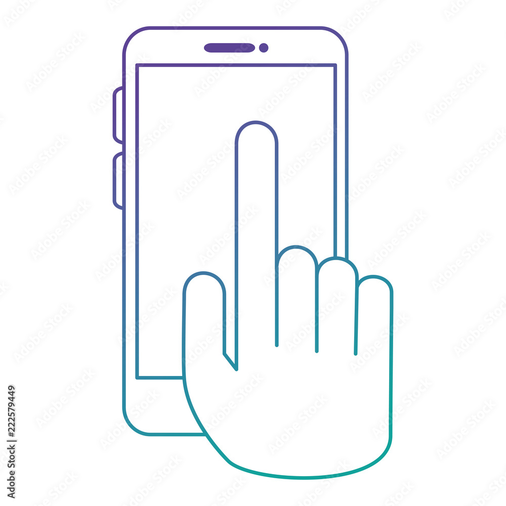 hand with smartphone device hand with smartphone device