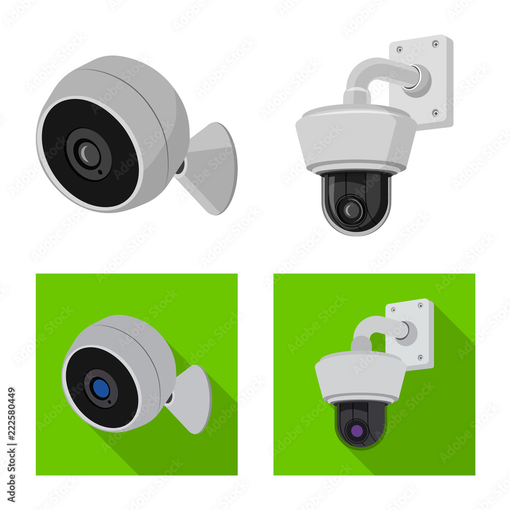 Vector design of cctv and camera symbol. Set of cctv and system stock symbol for web. Vector design of cctv and camera symbol. Set of cctv and system stock symbol for web.