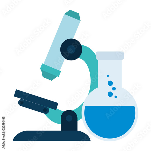 microscope laboratory with tube test