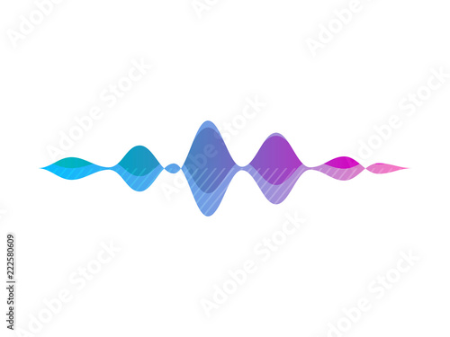 Ai voice smart recognition wave app icon