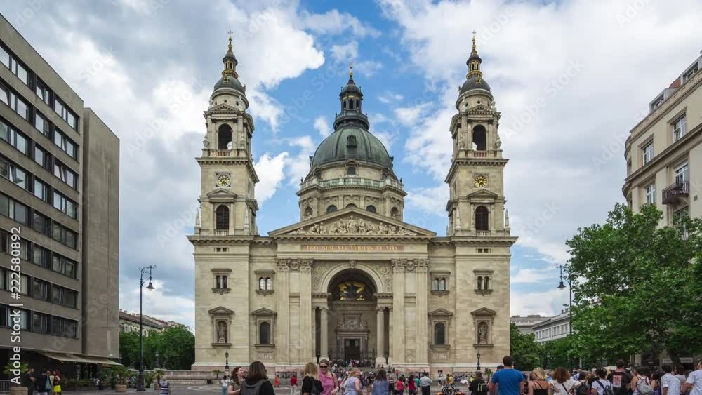 Time Lapse video of St. Stephen's Basilica in Budapest, Hungary. Time Lapse video of St. Stephen's Basilica in Budapest, Hungary.
