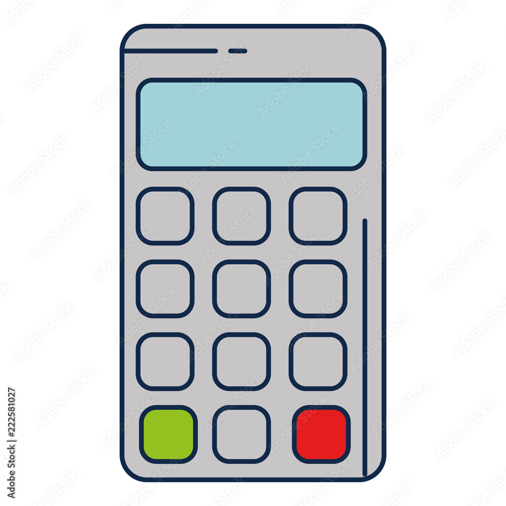 calculator math isolated icon calculator math isolated icon