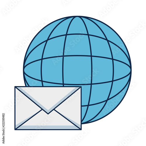 envelope mail with planet