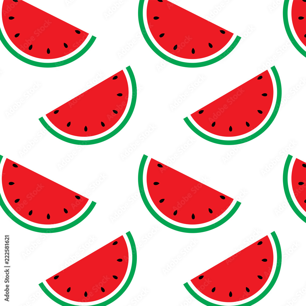 Watermelon seamless pattern. Pattern with watermelon slice. Vector illustration. Vintage illustration. Watermelon seamless pattern. Pattern with watermelon slice. Vector illustration. Vintage illustration.