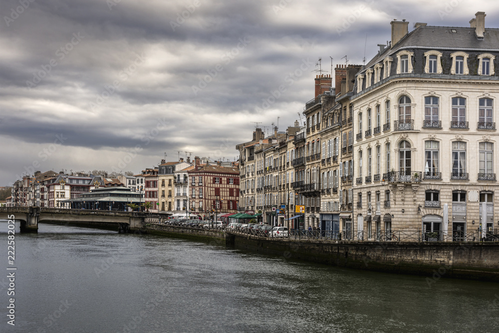 The River Nive in Bayonne, France