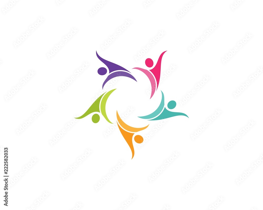 Community, network and social icon Community, network and social icon