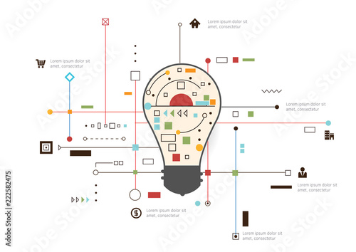 Vector idea Infographic template